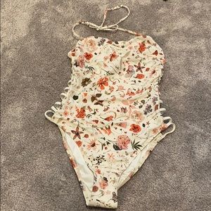 Lspace one piece halter swimsuit
